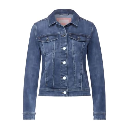 Street One Damen A212092 Jeansjacke, Indigo Random Wash, 36 EU von Street One