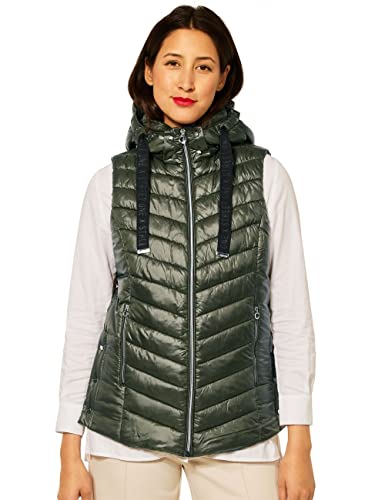 Street One Damen A220118 Steppweste, Homey Green, 38 von STREET ONE