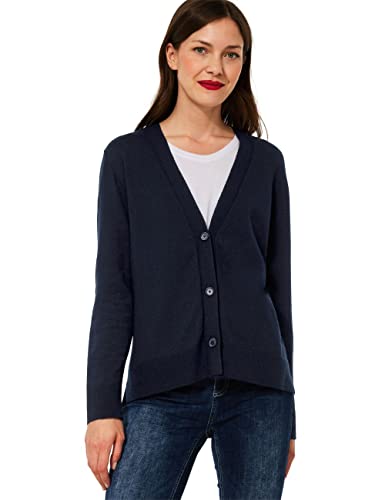 Street One Damen Strickjacke A253408, Deep Blue, 38 von Street One