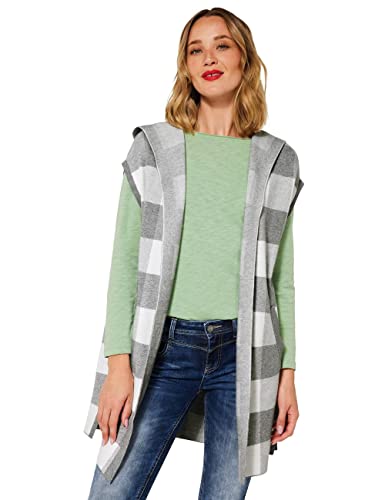 STREET ONE Damen A253442 Cape Cardigan, Set Grey Melange, 36 von Street One