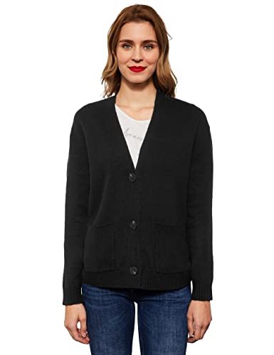 Street One Damen A253472 Strickjacke, Black, 36 von Street One