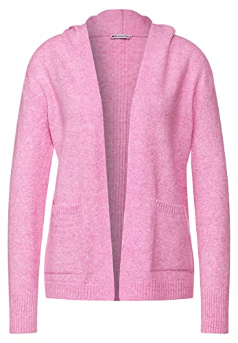 STREET ONE Damen A253505 Cardigan Hoodie, pink Crush Melange, 38 von Street One