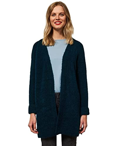 STREET ONE Damen A253510 Bouclé Cardigan, Night Blau, 38 von Street One