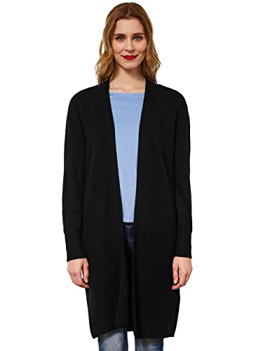 STREET ONE Damen A253513 Longcardigan, Black, 36 von Street One