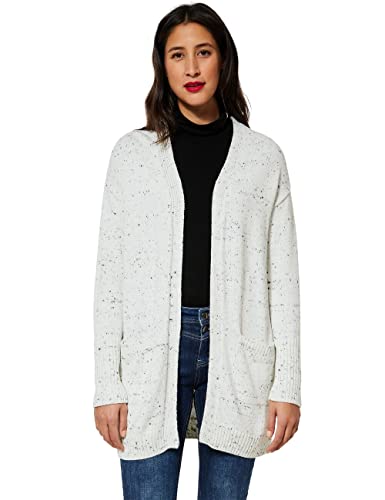 STREET ONE Damen A253541 Longcardigan, Off White, 36 von Street One