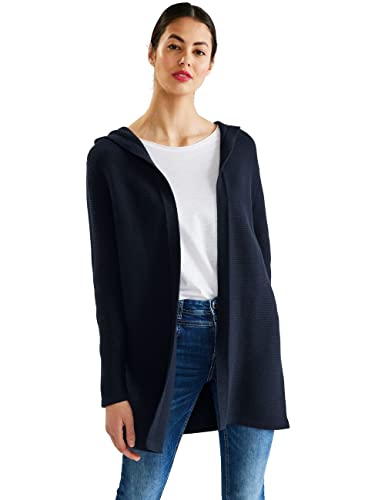 Street One Damen A253592 Strukturcardigan, Deep Blue, 36 EU von Street One