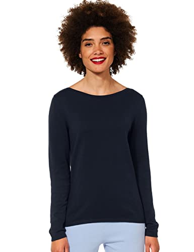 Street One Damen U-Boat Pullover Strickpullover, deep Blue, 40 von Street One