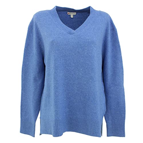 STREET ONE Damen A301962 Strickpullover, Lapis Blue Melange, 38 von STREET ONE
