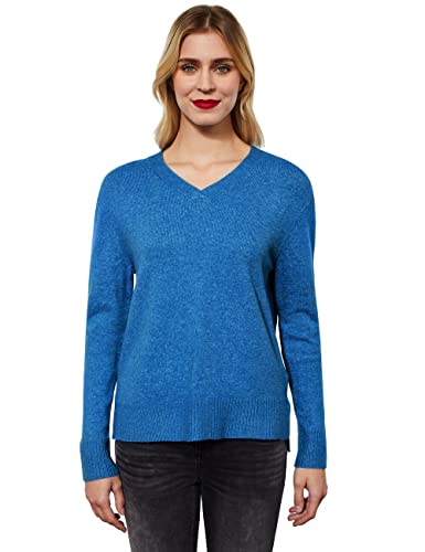 STREET ONE Damen A301962 Strickpullover, Lapis Blue Melange, 38 von Street One