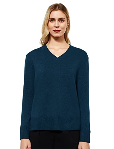 STREET ONE Damen A301962 Strickpullover, deep Teal Melange, 38 von Street One