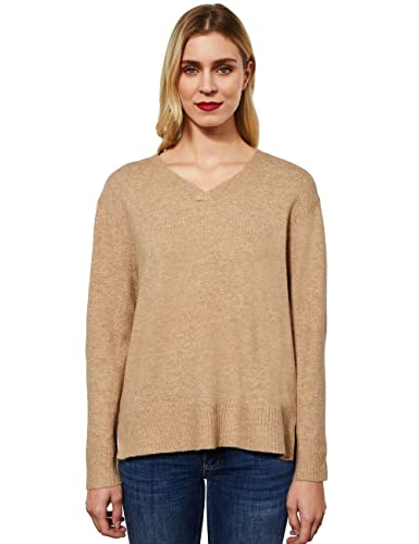 STREET ONE Damen A301962 Strickpullover, mid Cream Melange, 34 von Street One