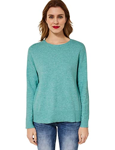 STREET ONE Damen A302111 Strickpullover, Funky Jade Melange, 40 von Street One