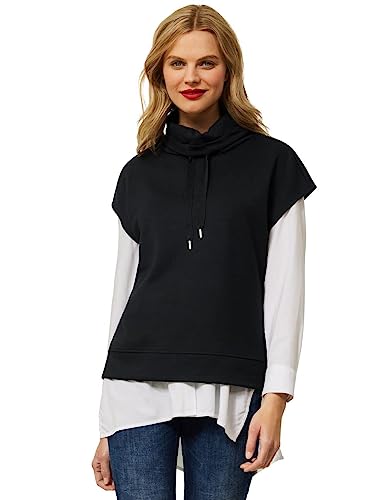 STREET ONE Damen A302136 Pullunder Sweat, Black, 36 von Street One