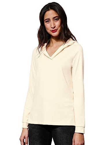 STREET ONE Damen A302137 Hoodie, Creamy beige, 40 von Street One