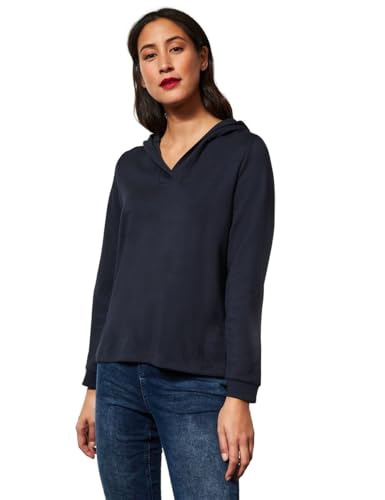 STREET ONE Damen A302137 Hoodie, Dark Vintage Blue, 40 von Street One