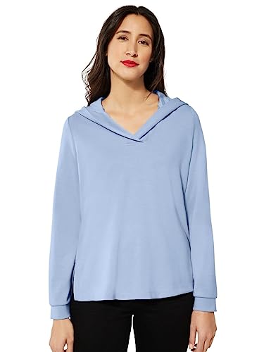 STREET ONE Damen A302137 Hoodie, Light Lake Blue, 38 von Street One