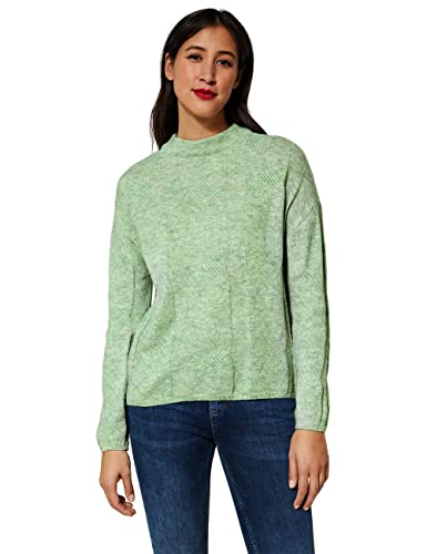 STREET ONE Damen A302182 Strickpullover, Clary Mint Melange, 42 von STREET ONE