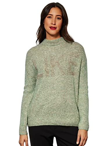 STREET ONE Damen A302186 Strickpullover Grobstrick, Clary Mint Melange, 36 von Street One