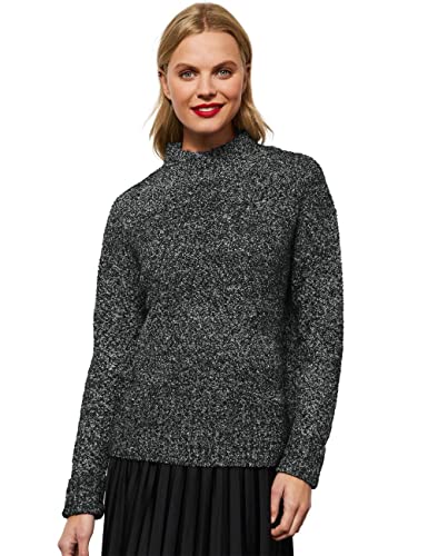 STREET ONE Damen A302191 Strickpullover Grobstrick, Black, 36 von Street One