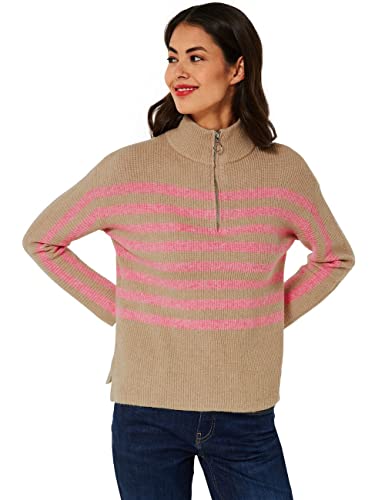 STREET ONE Damen A302211 Strickpullover, Buff Sand Melange, 42 von Street One