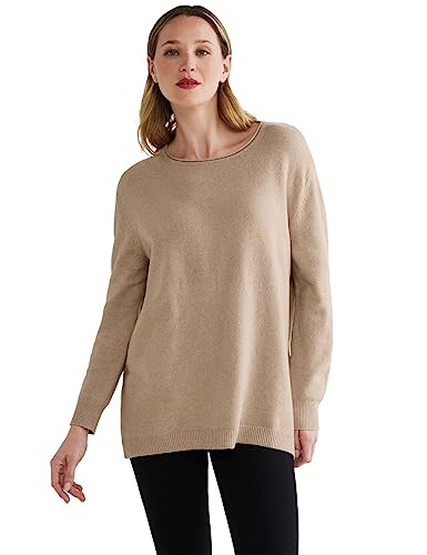 STREET ONE Damen A302213 Strickpullover, Buff Sand Melange, 36 von Street One