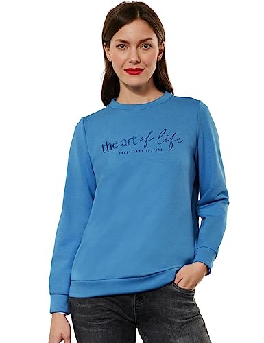 STREET ONE Damen A302226 Sweatshirt, Lapis Blue, 42 von Street One