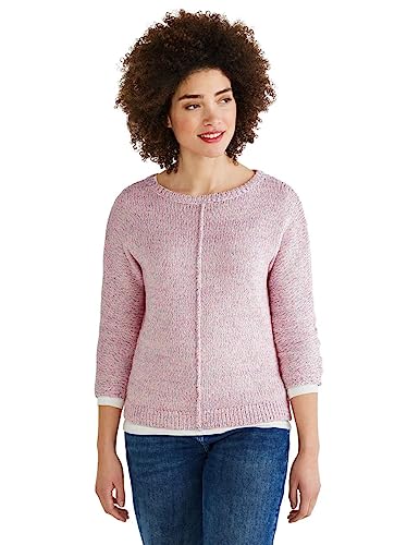 STREET ONE Damen A302275 Strickpullover Tapeyarn, neon Rose, 40 von Street One