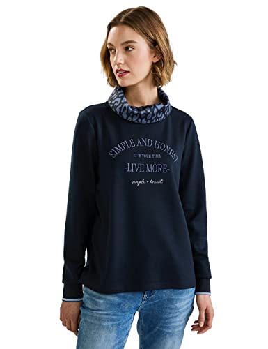 Street One Damen A302303 Sweatshirt, Deep Blue, 36 EU von Street One