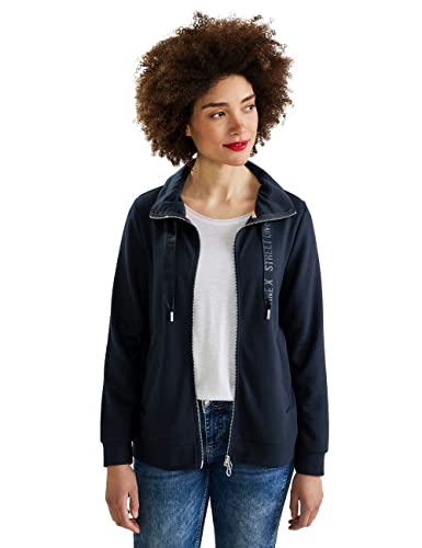 Street One Damen A302305 Sweatjacke, Deep Blue, 34 EU von Street One