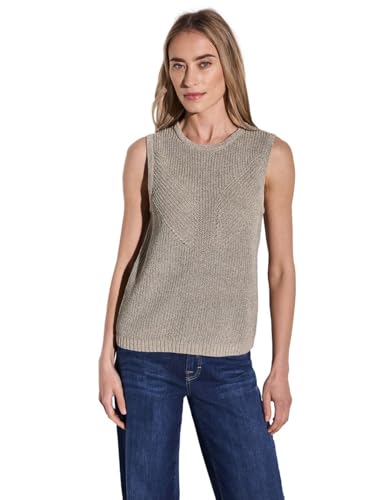 Street One Damen A303166 Schimmerndes Stricktop, Acron Brown, 46 von Street One