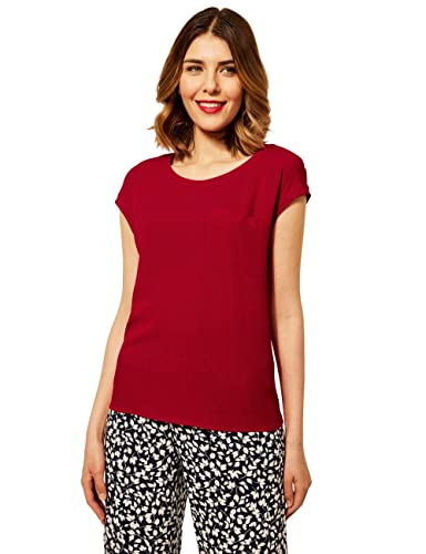 STREET ONE Damen A317792 Sommertop, Cherry red, 38 von Street One