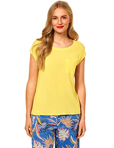 STREET ONE Damen A317792 T-Shirt, Merry Yellow, 40 von Street One