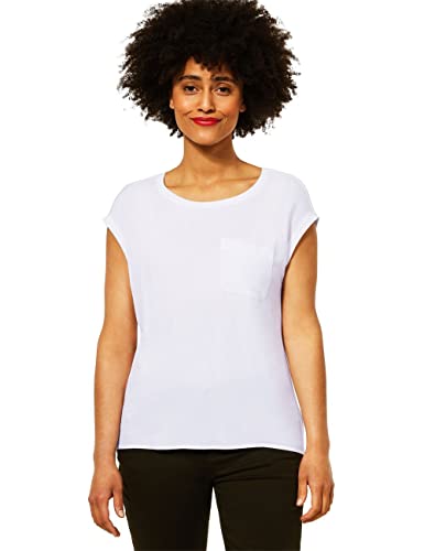 Street One Damen A317792 T Shirt, Weiß, 44 EU von Street One