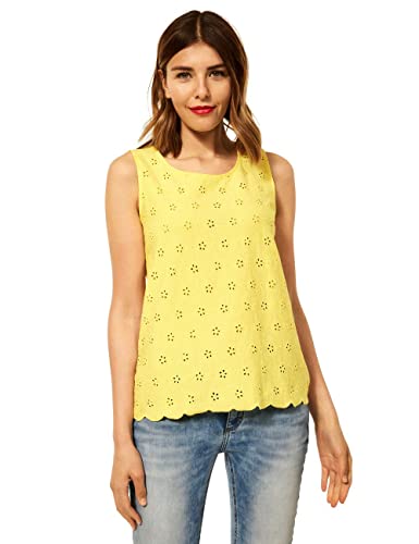 STREET ONE Damen A317794 Sommertop T-Shirt, Merry Yellow, 40 von Street One