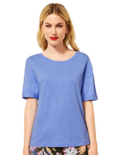 STREET ONE Damen A317876 Loose Fit Shirt, Delight Blue, 38 von Street One