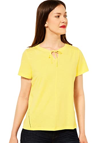 STREET ONE Damen A318006 Jerseyshirt, Merry Yellow, 36 von Street One