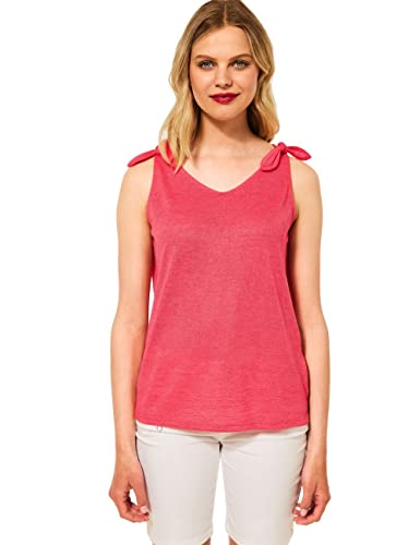 Street One Damen Sommertop A318125, Intense Coral, 40 von Street One