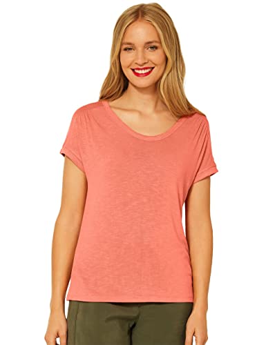 STREET ONE Damen A318477 Flammgarn T-Shirt, Sunset Coral, 38 von Street One