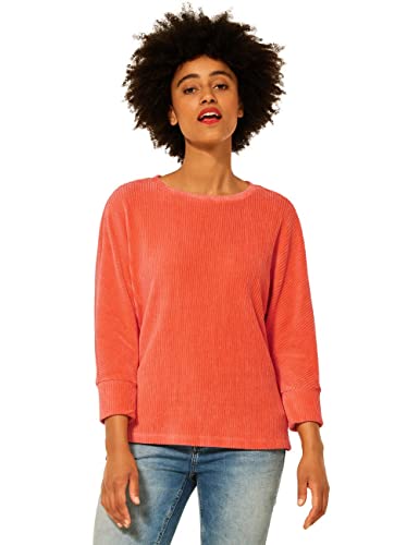 STREET ONE Damen A318505 Cordshirt, Sunset Coral, 46 von Street One