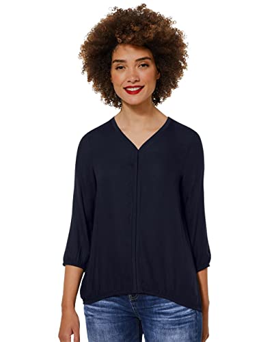 STREET ONE Damen A318646 T-Shirt, Mighty Blue, 36 von Street One