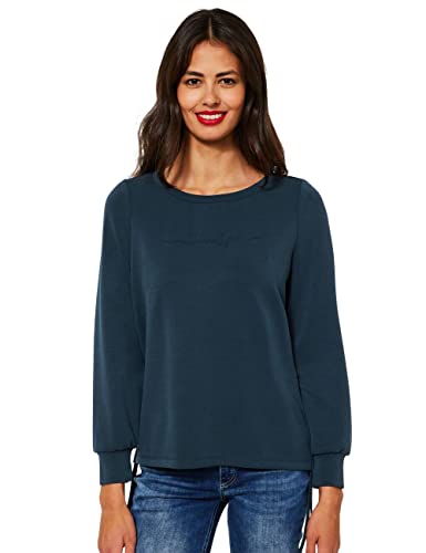 Street One Damen A318805 Langarmshirt, deep Teal Blue, 34 von Street One