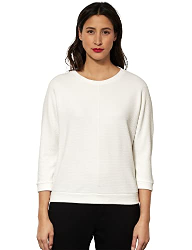 Street One Damen A318954 T-Shirt 3/4 Arm, Off White, 40 von Street One