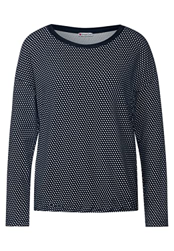 Street One Damen A318989 Langarmshirt, deep Blue, 38 von Street One