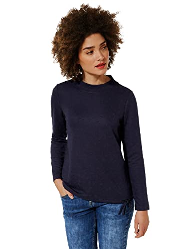 Street One Damen A318993 Langarmshirt, deep Blue, 38 von Street One