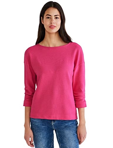 STREET ONE Damen A319131 T-Shirt 3/4 Arm, Berry Rose, 38 von Street One