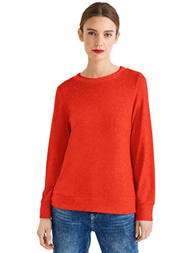 Street One Damen A319246 Langarmshirt, Dark Mandarine Melange, 38 EU von Street One