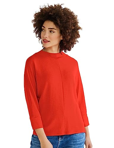 Street One Damen A319249 Langarmshirt, Juicy Mandarine, 36 EU von Street One