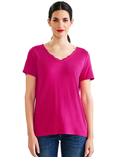 Street One Damen A319390 Kurzarmshirt, Nu Pink, 34 von Street One