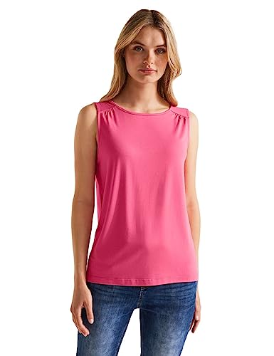 STREET ONE Damen A320127 Basic Top Sommertop, Berry Rose, 40 von Street One