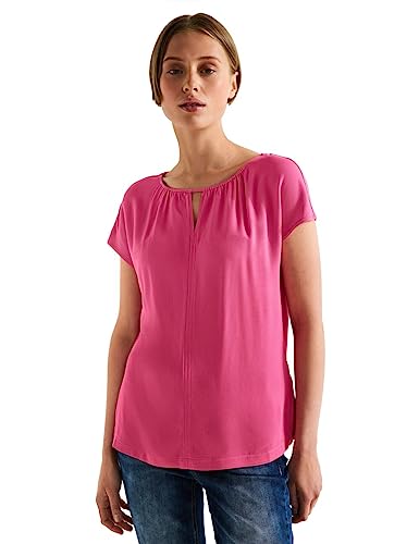 STREET ONE Damen A320130 Sommershirt, Berry Rose, 36 von Street One